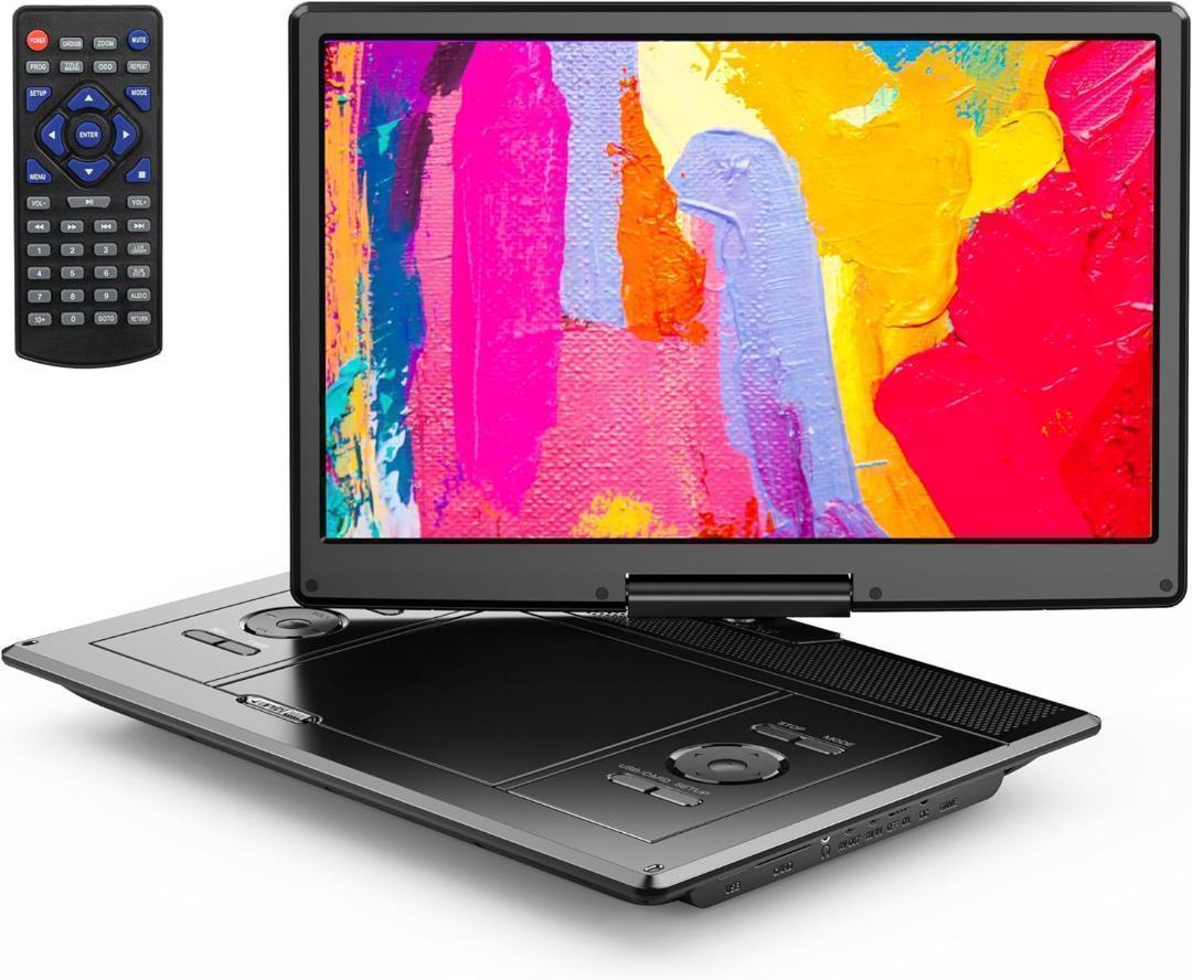 ポータブルDVDプレーヤー 16.9インチ デュアル高品質アンプ内蔵 新機種