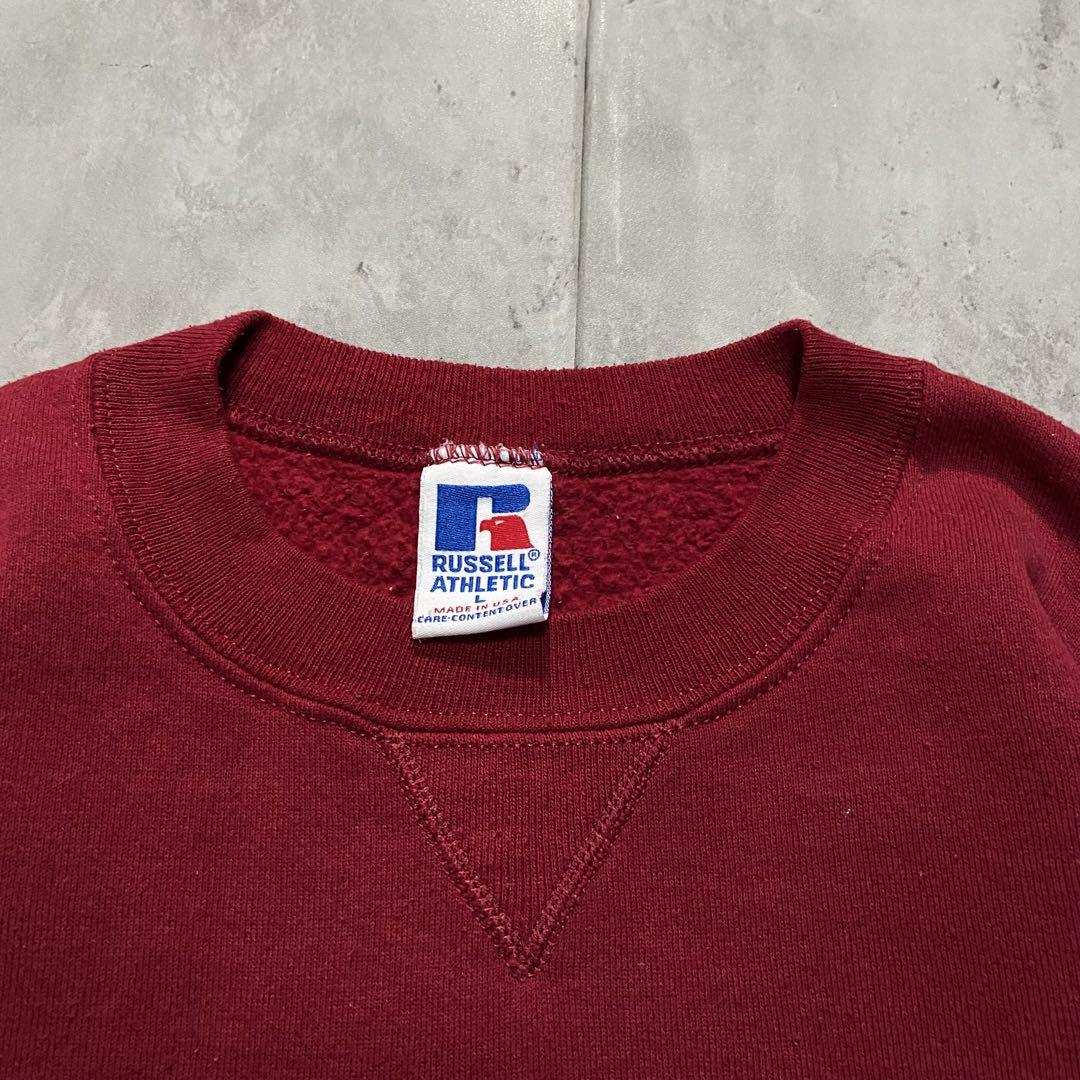 お歳暮・冬ギフト 特集2025 通販  刺繍タグusa製 RUSSELL HARVARD スウェット ATHLETIC トップス