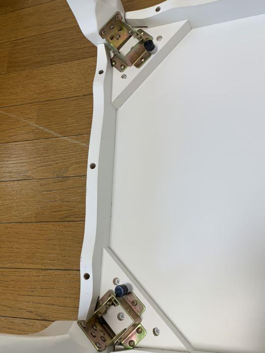 高評価人気 リペア商品 ホワイト ロココ調 折れ脚テーブル Cv8P3-m45369152011 リビング 猫脚 幅80 赤字超特価HOT