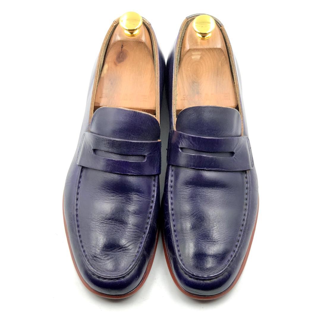 JIL SANDER ジルサンダー 25.5cm 40.5 ローファー 紫