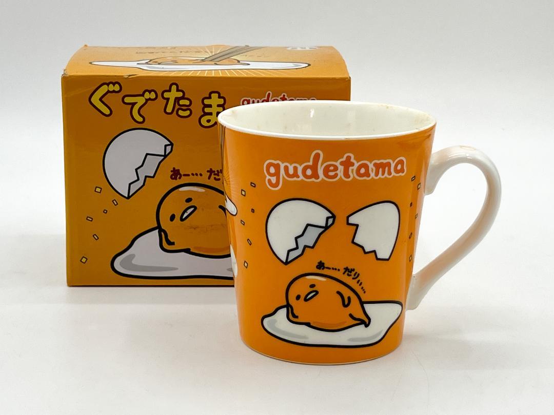 入手困難！箱付きSANRIOぐでたまマグカップ、にせたまデッドストック