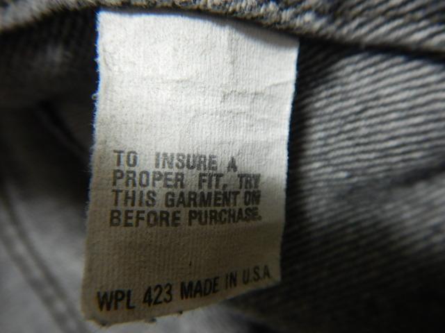 LEVI'S 70506 46 44 ブラックデニム 先染め ジャケット USA