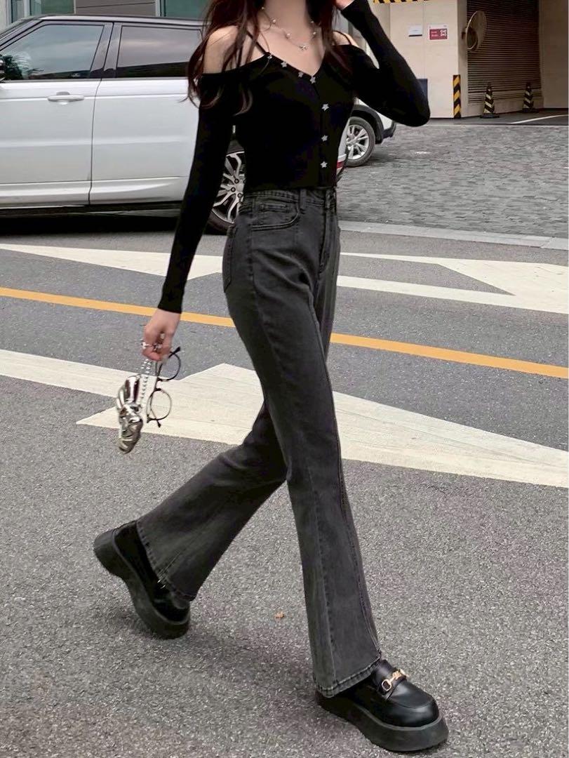 シンプルなロングパンツ 年中使用可能 お洒落カジュアル女子会OK