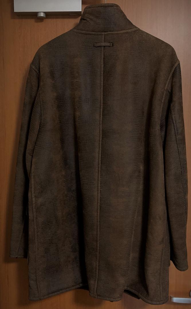 GAULTIER レザー風 リバーシブル コート OUEWe-m45377480355 ゴルチエ HOMME 超激得格安