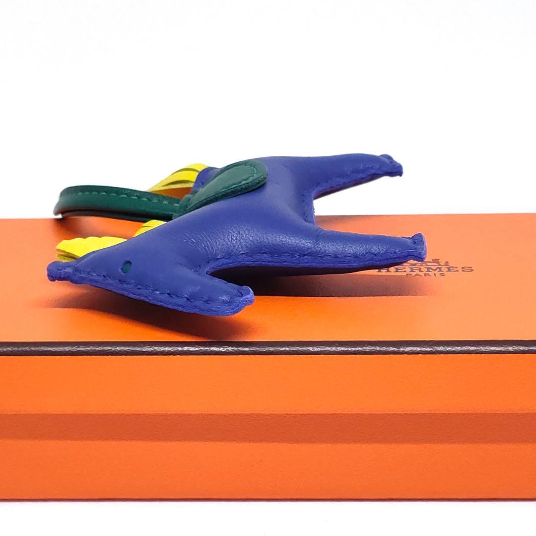 HERMES エルメス ロデオ チャーム PM ブルー