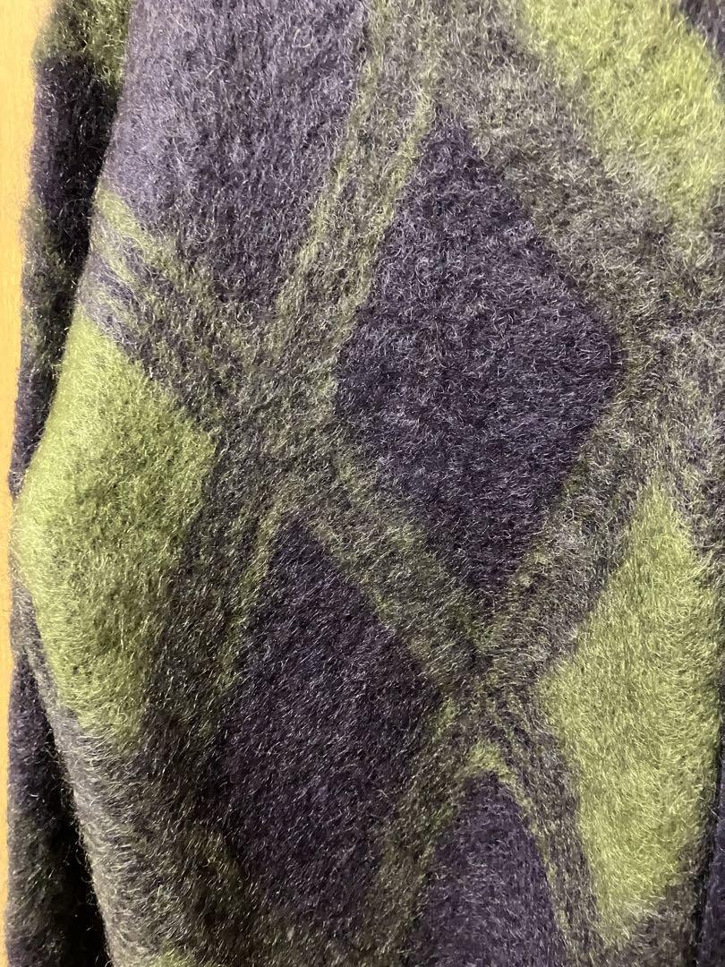 【未使用品】needles MOHAIR CARDIGAN ARGYLE S