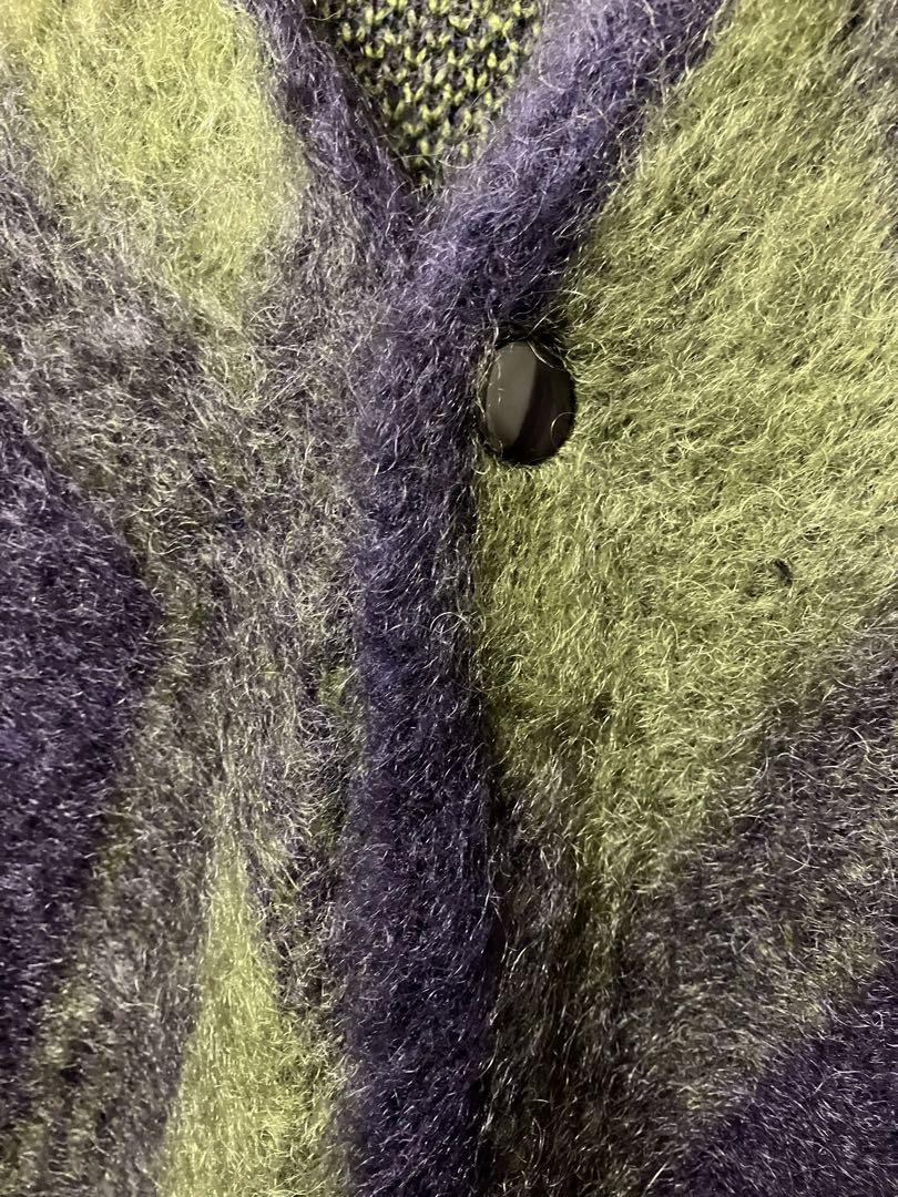 【未使用品】needles MOHAIR CARDIGAN ARGYLE S