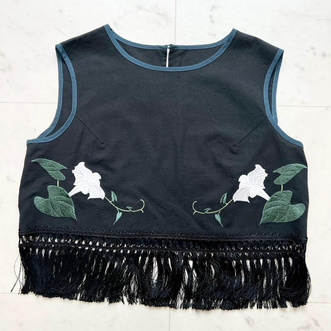 iCONOLOGY イコノロジー 花を着るブラウス 04 夕顔FREE SIZE