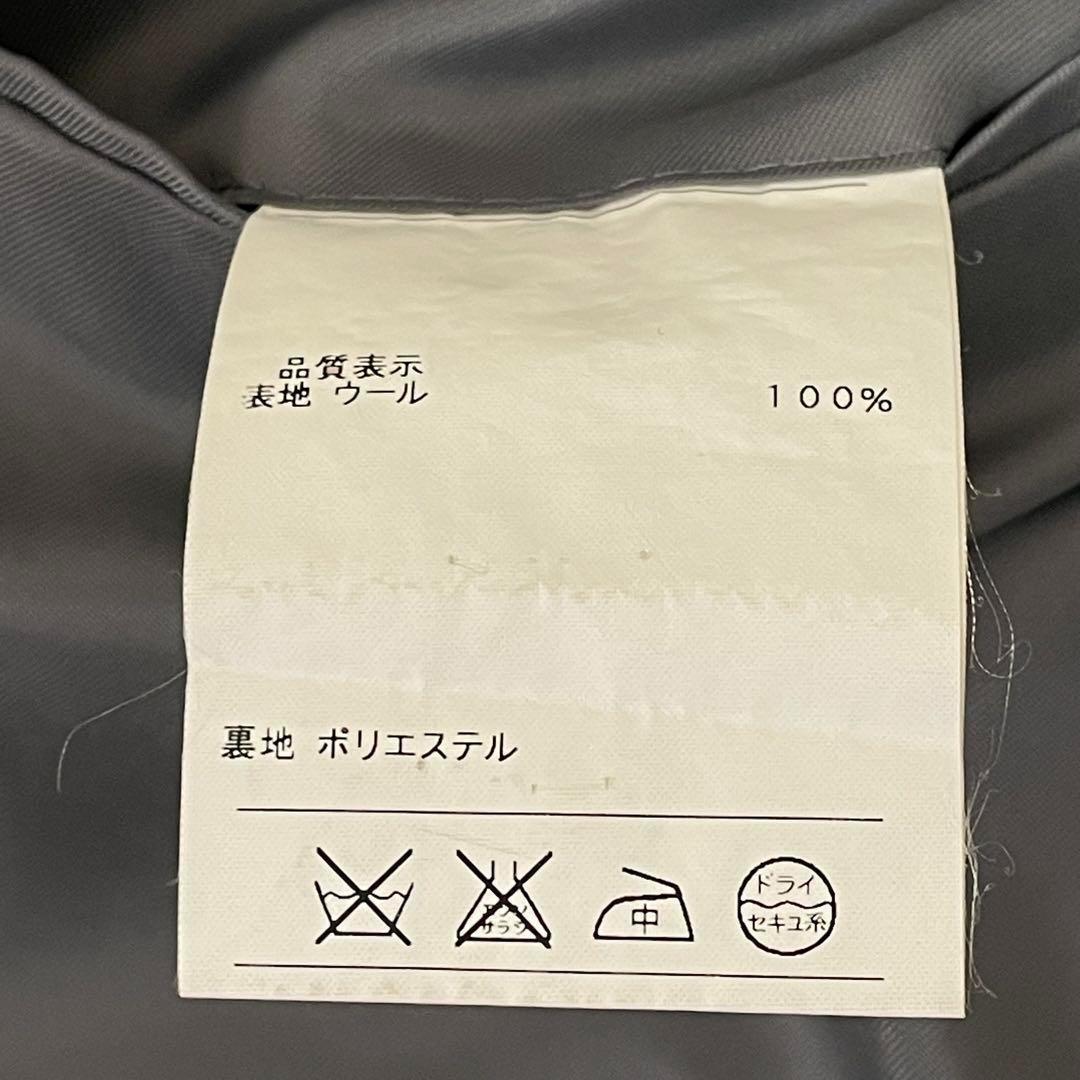 極美品 エルメネジルドゼニア セットアップスーツ グレー L ウール ストライプ