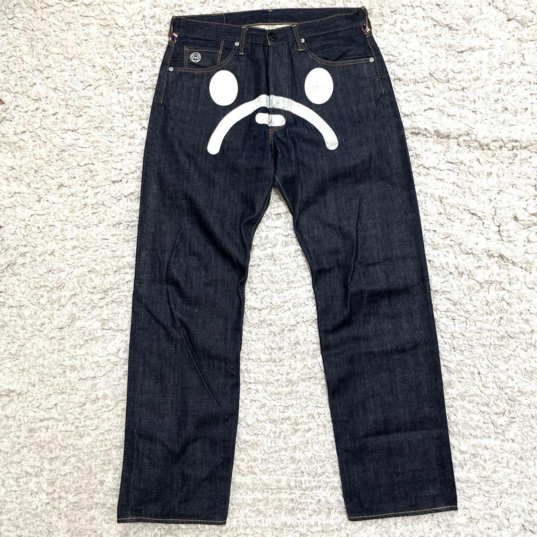 希少✨エイプ　サファリ スター刺繍 ムック本限定　別注　フロントマイロ　デニム