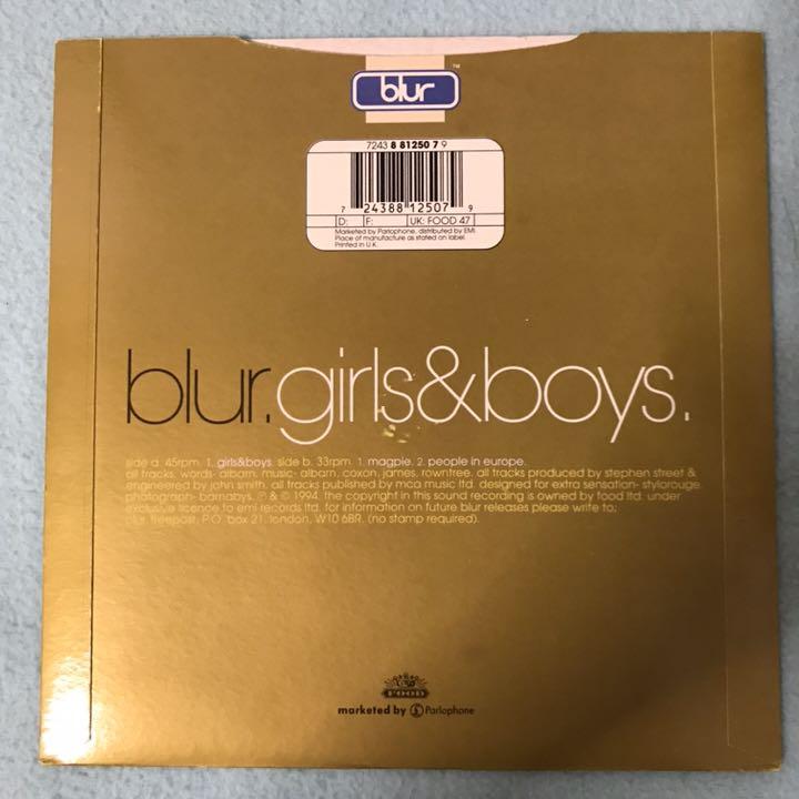 SALE最新作 限定盤 blurブラー*girls&boys.ガールズ&ボーイズ*7”レコード 3fEvj-m45383589393 国産特価