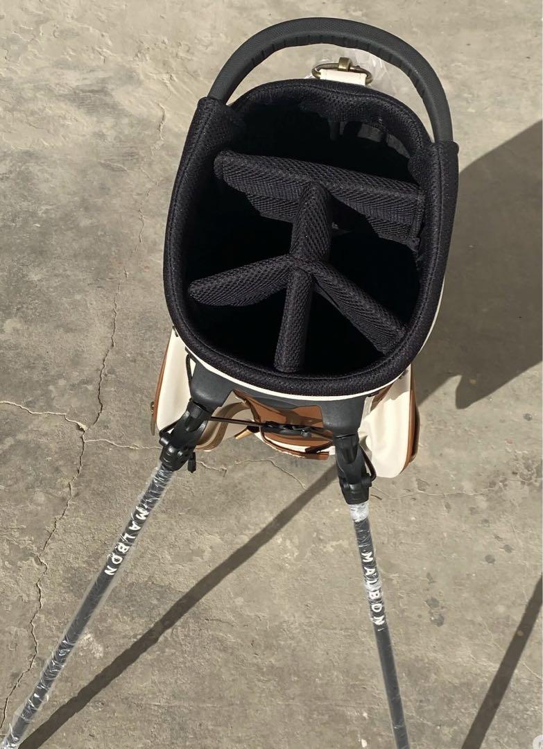 Malbon golf マルボンゴルフ キャディバッグ ゴルフバッグ ブラウン