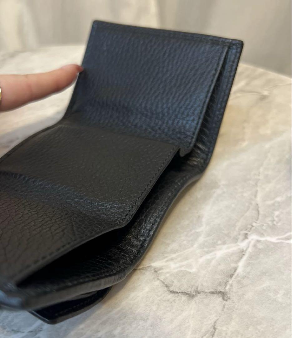 安心鑑定付き‼️早い者勝ちです‼️GUCCI 黒 レザー 三つ折り財布 GGロゴ 安心鑑定付き‼️GUCCI 黒 レザー 三つ折り財布 GGロゴ - メルカリ