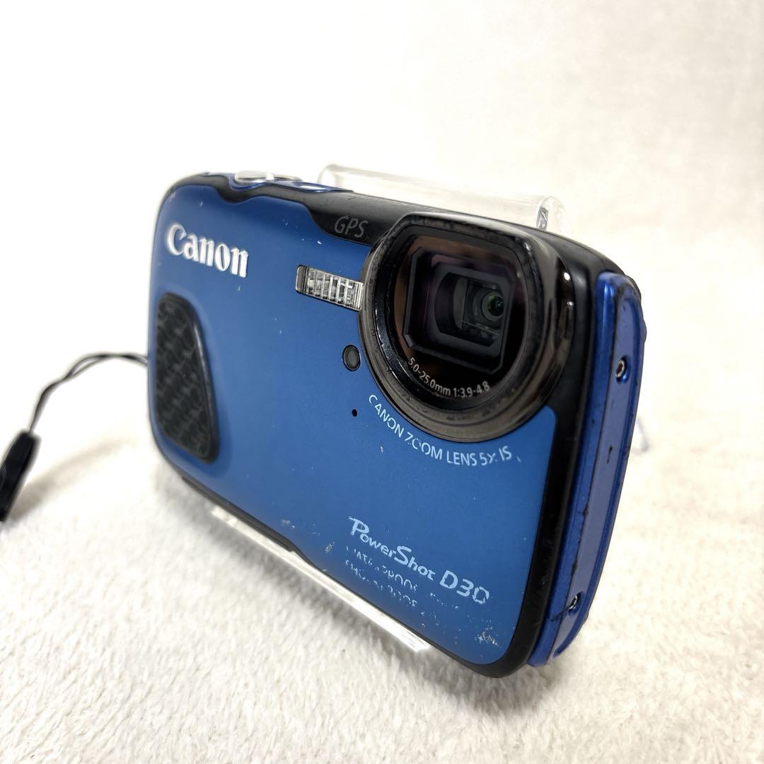 Canon キャノン PowerShot D30 デジカメ　防水　箱付き　青 Amazon | Canon デジタルカメラ Power Shot D30 光学5倍ズーム