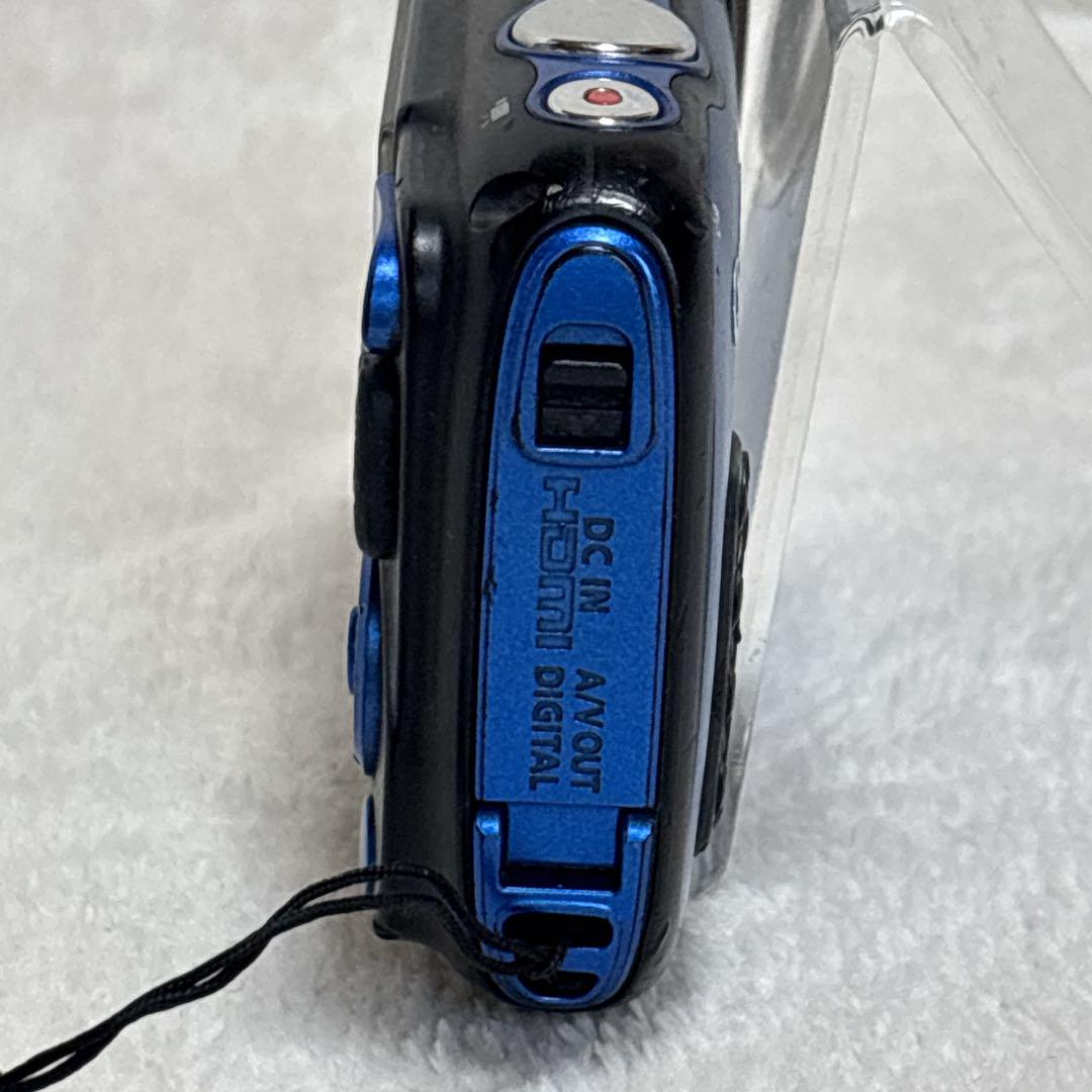 Canon キャノン PowerShot D30 デジカメ 防水 箱付き 青 - メルカリ