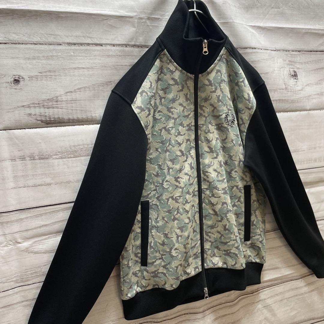 FRED PERRY ジャガードトラックジャケット デジカモ柄 入手困難 ロゴ