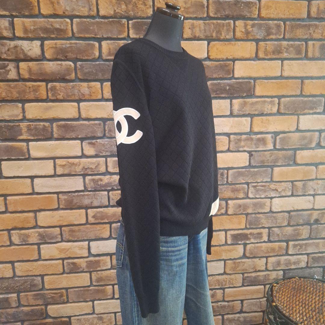 低価格 希少】CHANEL シャネル 黒 トップス セーター ココマーク トップス