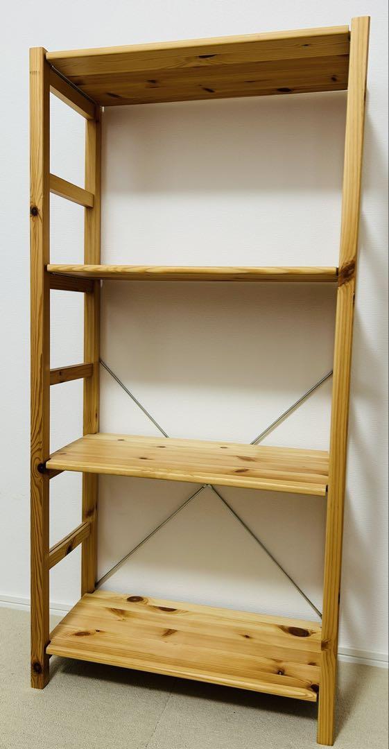 無印良品 パイン材ユニットシェルフ奥行25cm・58cm幅・中（高さ120cm）