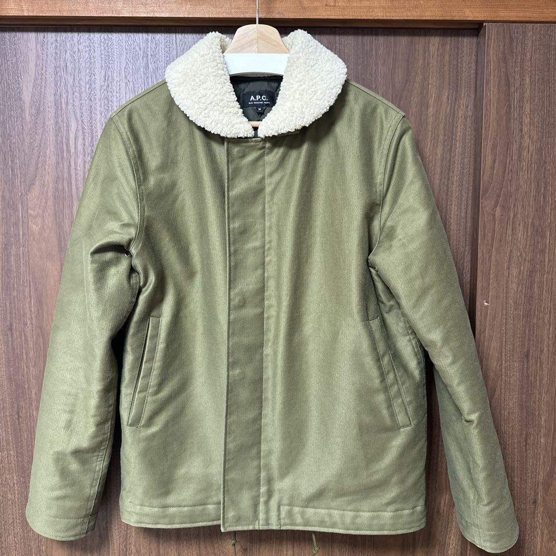 A.P.C. 中綿ボア付きジャケット メンズ