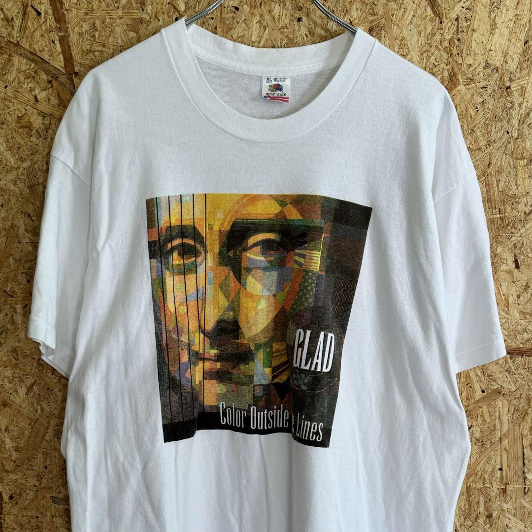 90s モナリザ　vintage tee　Art レオナルド・ダヴィンチ