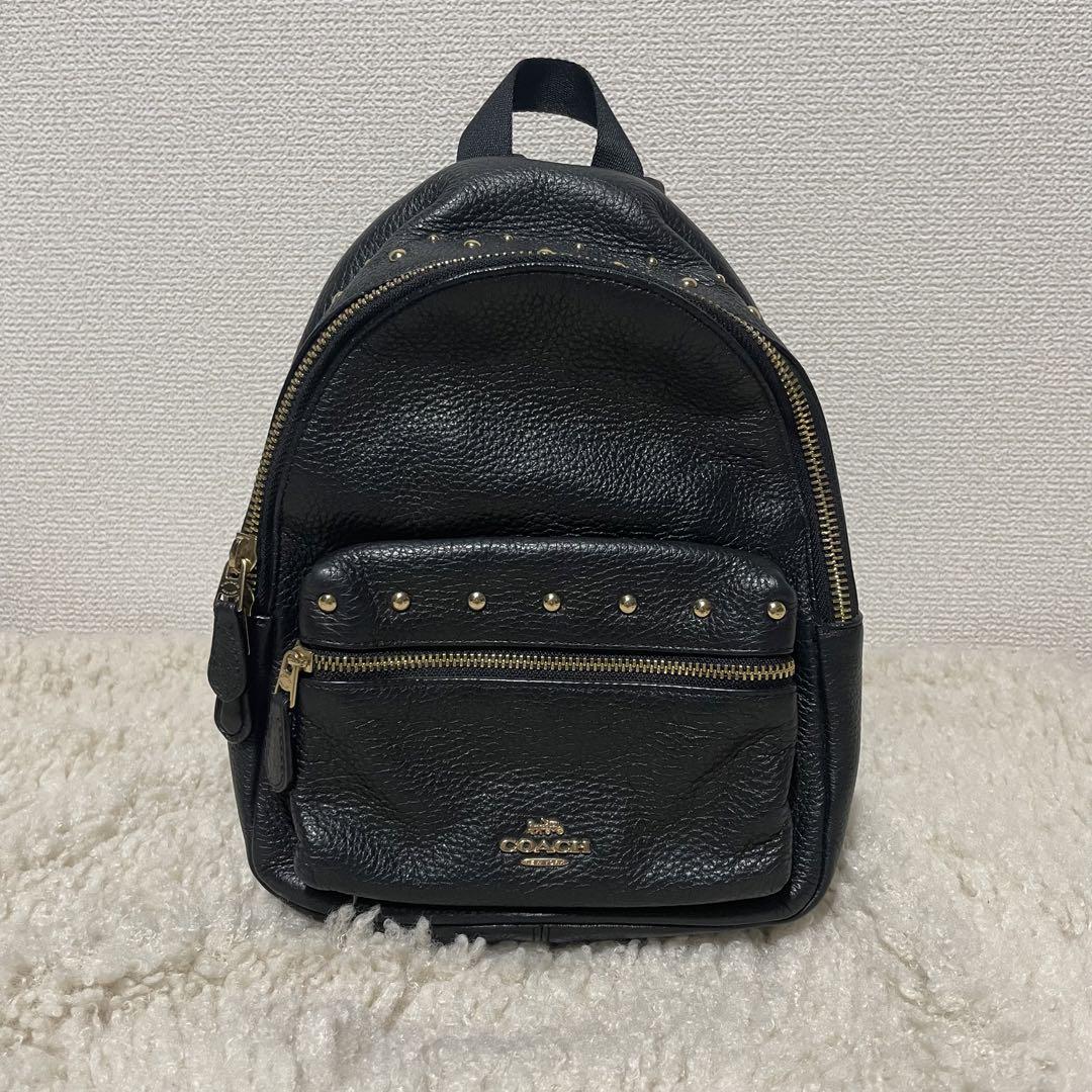 COACH コーチ ミニチャーリー スタッズ ミニリュック COACH コーチ ミニチャーリー スタッズ ミニリュック