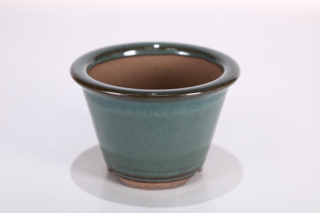 【石井盆栽】小石原焼 丸鉢 4個セット 盆栽鉢 e-7