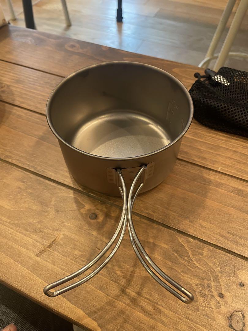 snowpeak クッカー4点セット（titanium） 収納袋付き 【中古】