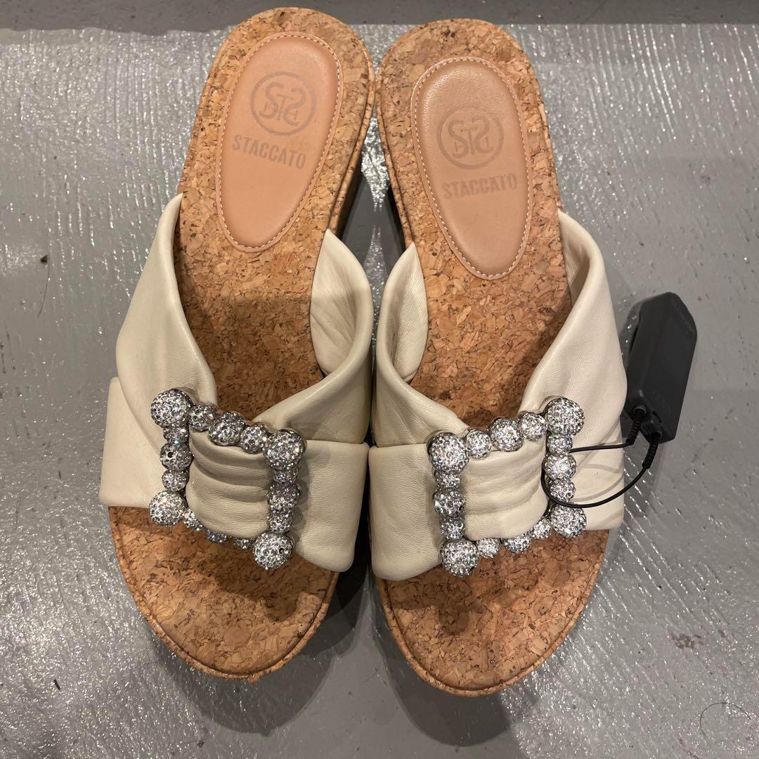 STACCATO スタッカート パンプス サンダル ミュール 靴 ビジュー