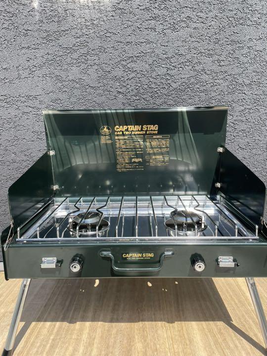 ガスツーバーナコンロM-8254 キャプテンスタッグ 1RKSH-m45408229626 豊富な通販