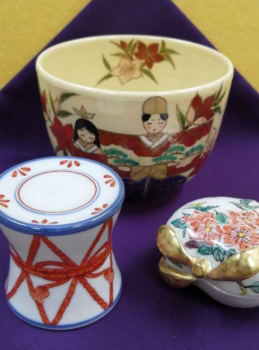 ひなまつり　茶道　三点セット