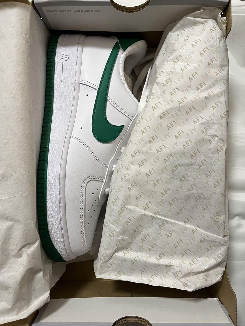 ナイキ エアフォース 1 未使用 白 緑 ホワイト グリーン NIKE 箱付 ナイキ エアフォース 1 ワン 未使用 白 緑 ホワイト グリーン NIKE