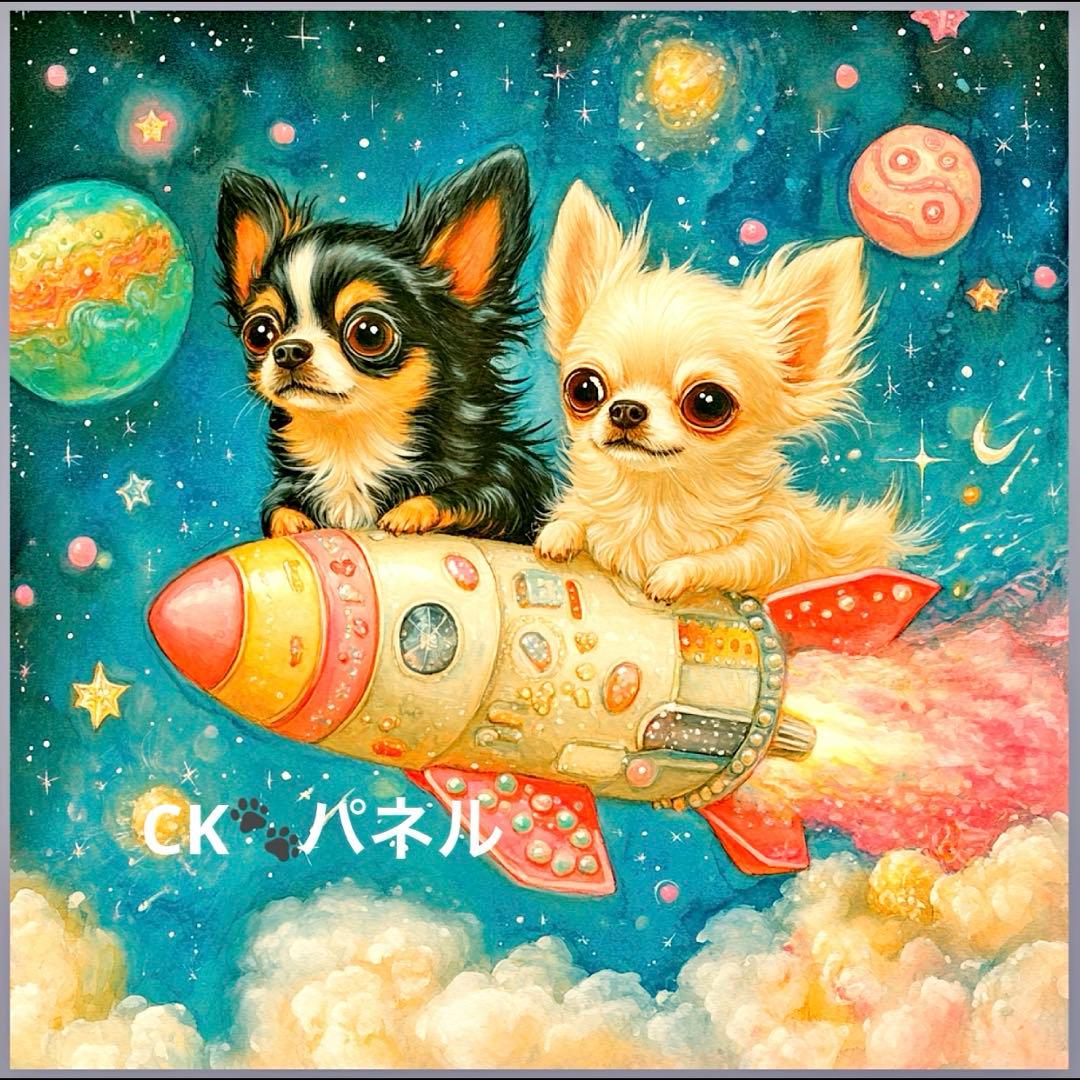 限定10枚　レアパネル生地　6柄セット　チワワロケットパネル生地