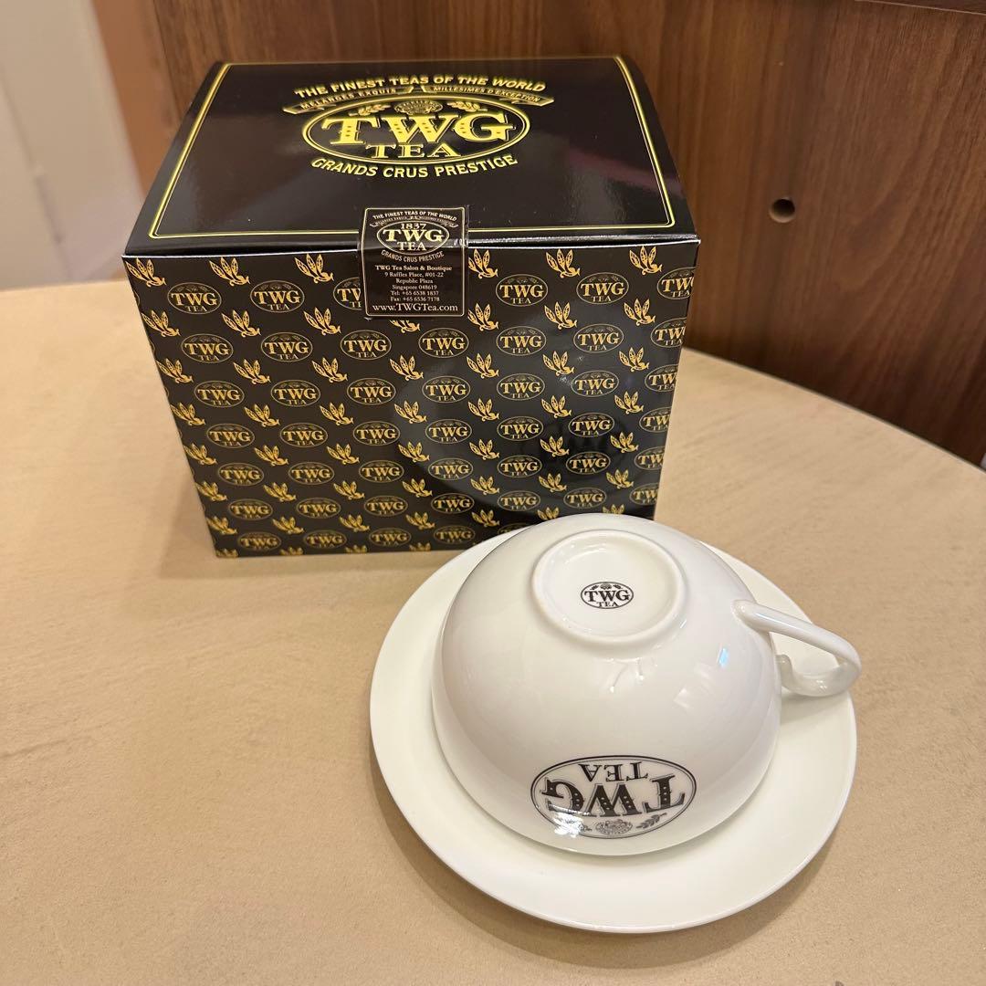 紙袋 き TWG Tea ティーカップ ソーサー セット