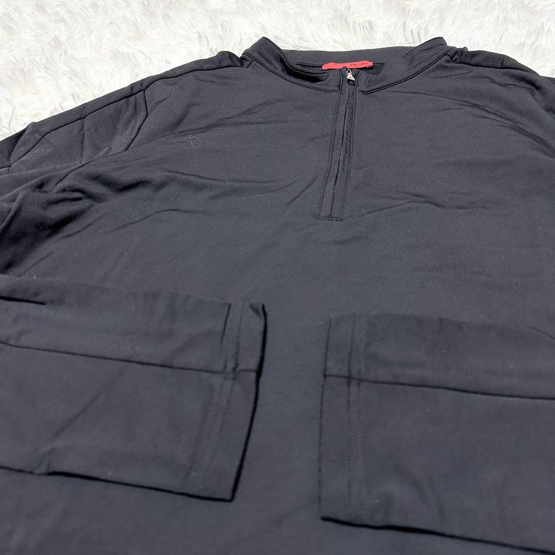PRADA SPORT プラダスポーツ ハーフジップ 長袖 カットソー XL 黒 PRADA SPORT プラダスポーツ ハーフジップ 長袖 カットソー XL 黒