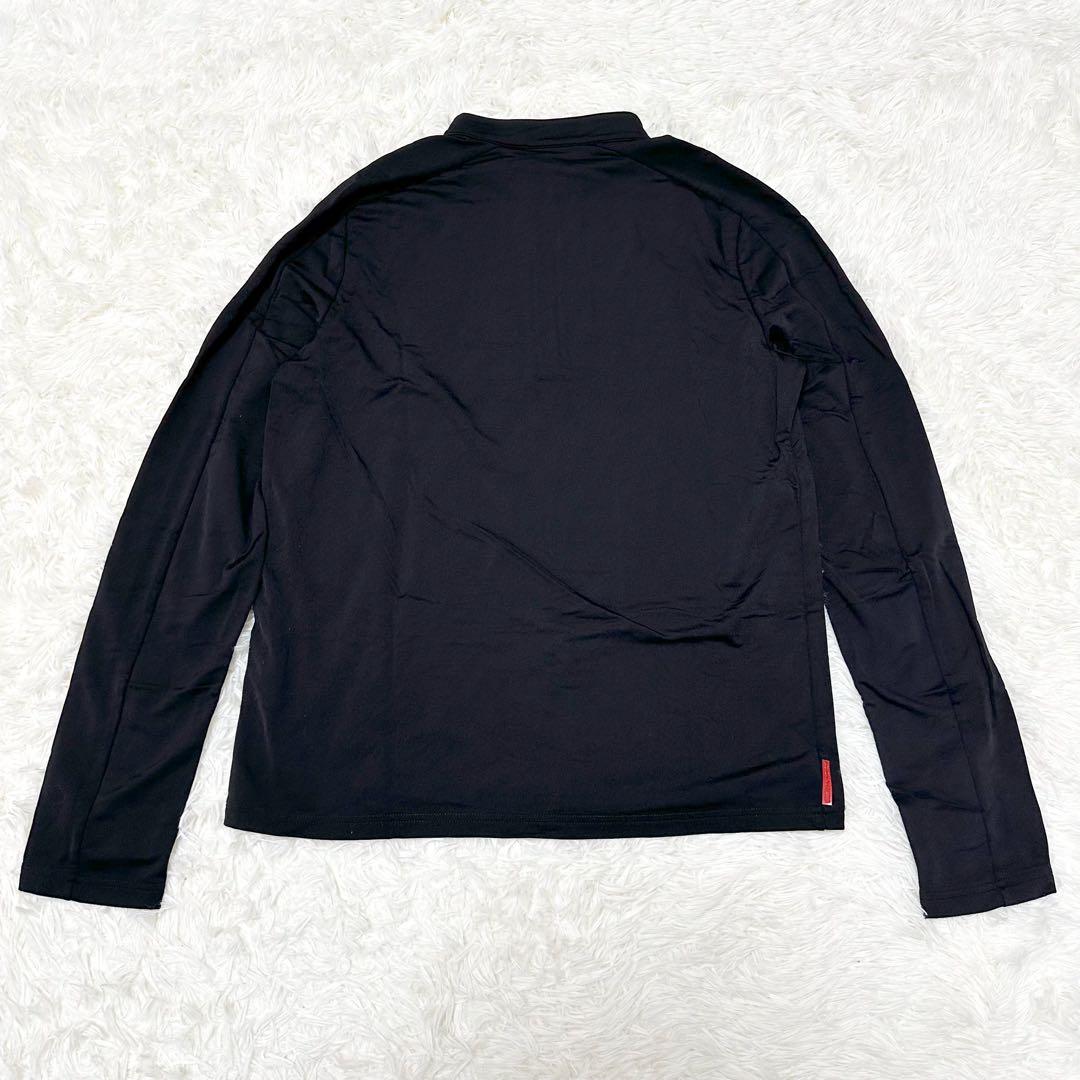 PRADA SPORT プラダスポーツ ハーフジップ 長袖 カットソー XL 黒 PRADA SPORT プラダスポーツ ハーフジップ 長袖 カットソー XL 黒