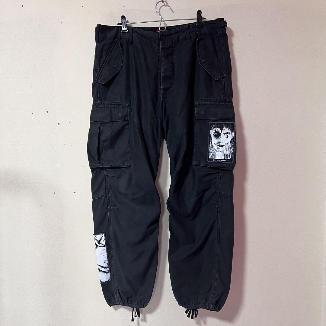 Supreme カーゴパンツ ブラック 34 Supreme ブラック カーゴパンツ 34
