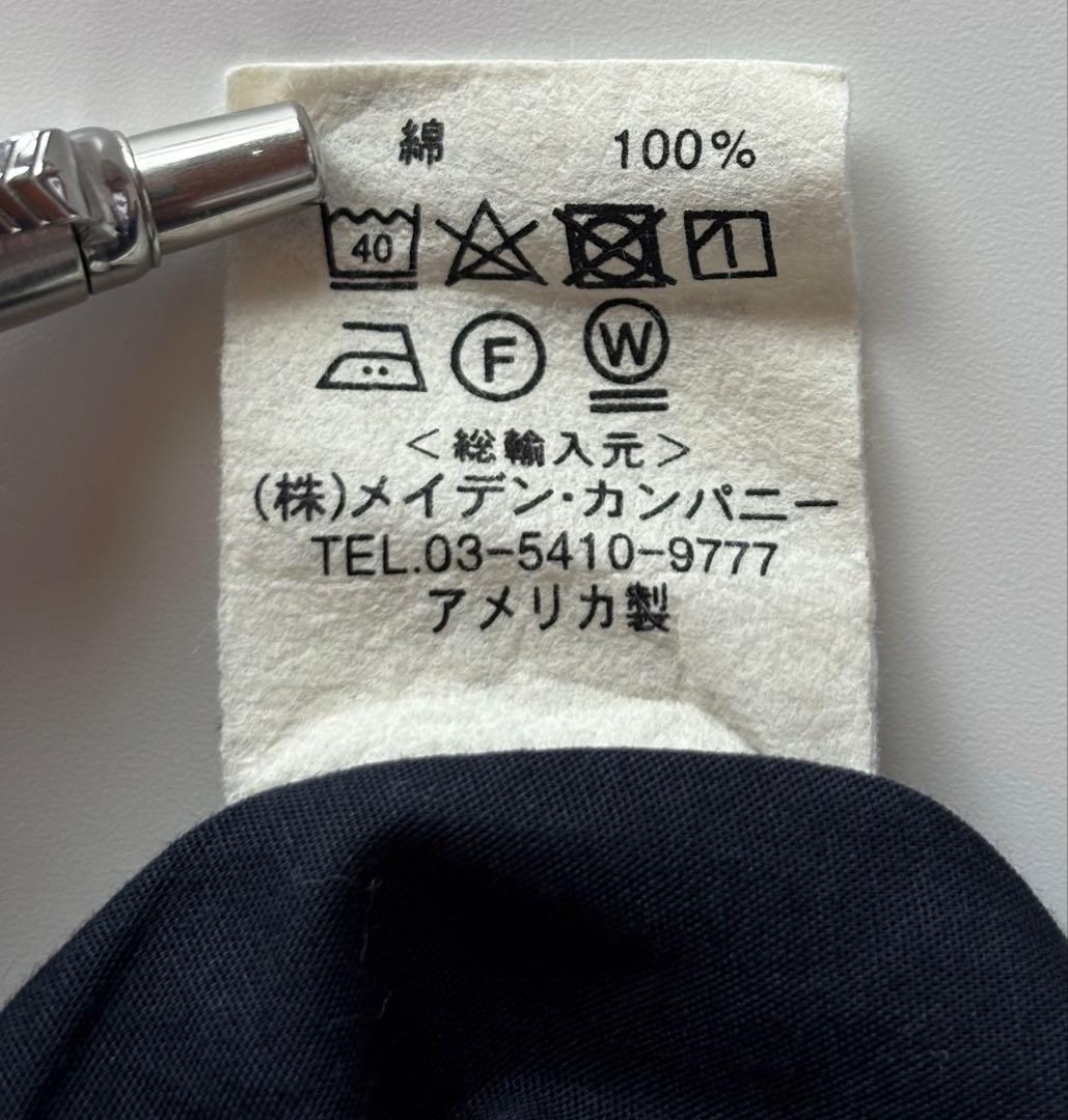 INDIVIDUALIZED SHIRTS 米国製 バンドカラーシャツ15-32