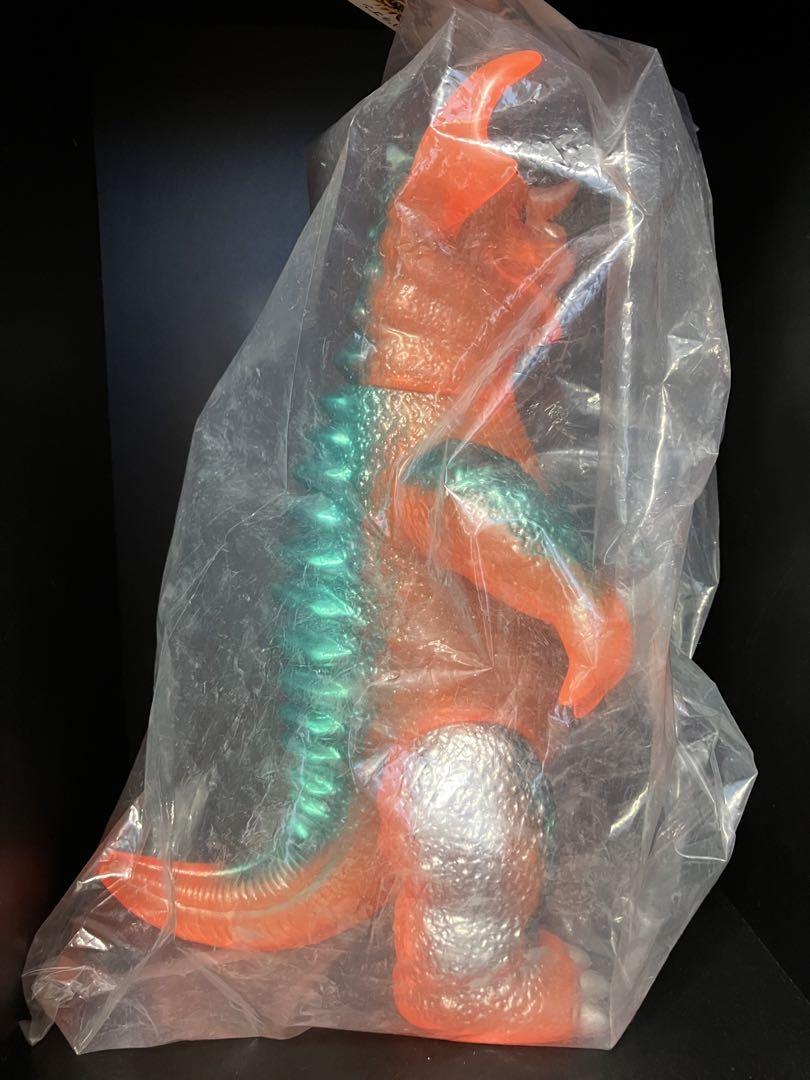マルサン 世紀の大怪獣 バラゴン 450 ORANGE CLEAR ソフビ