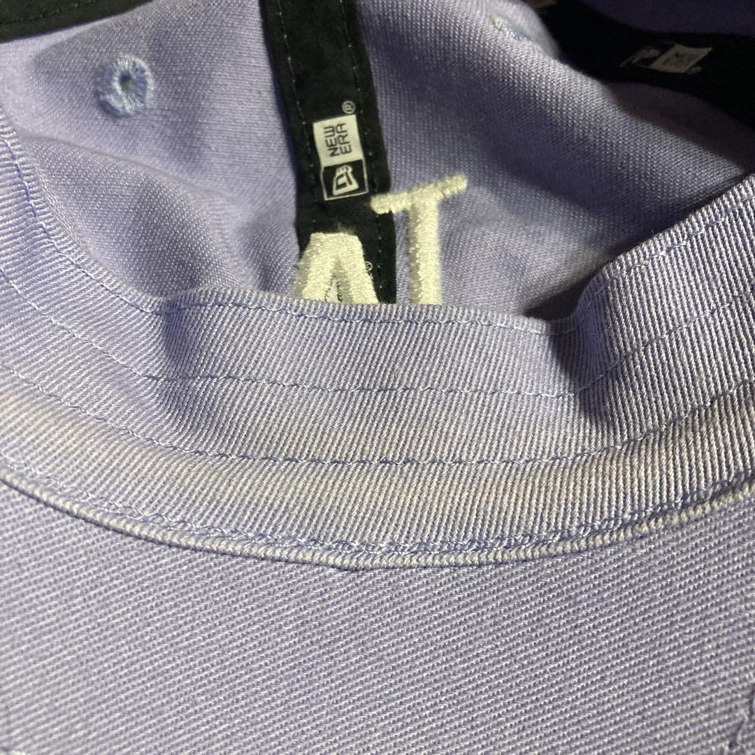 New Era ドジャース キャップ　ロゴ刺繍　 ラベンダー　帽子