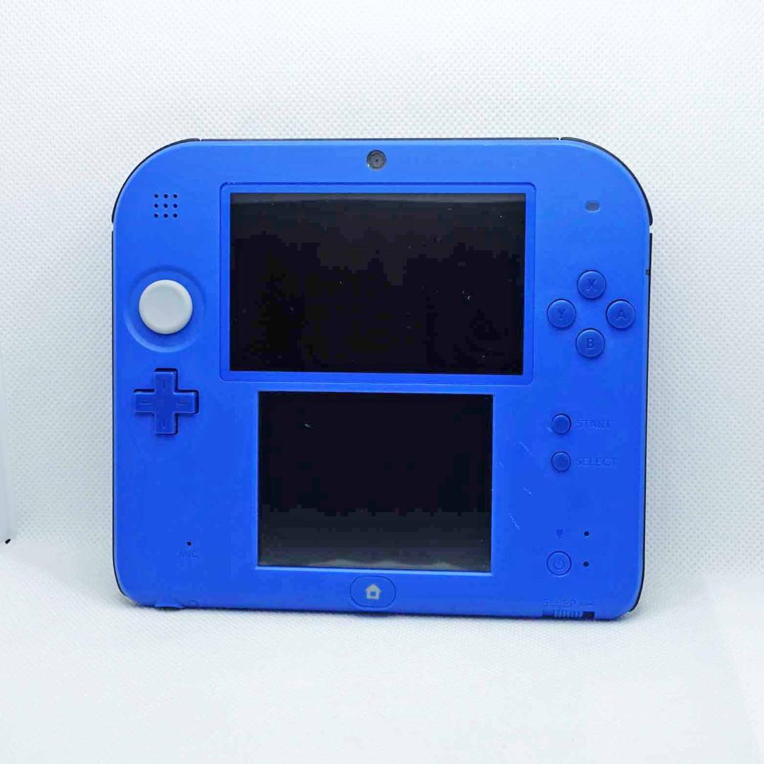 【スライドパッド新品交換済み】ニンテンドー2DS ブルー +SDカード+電源