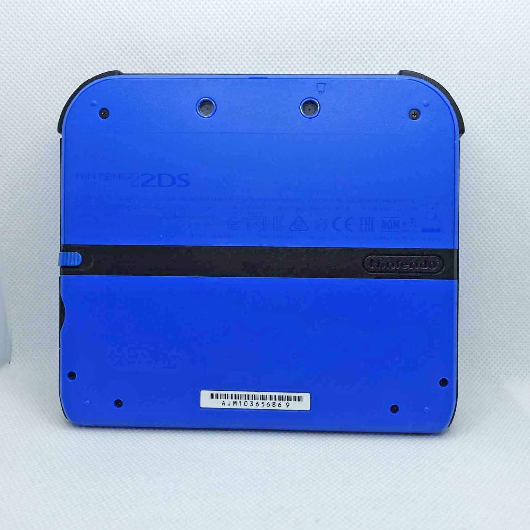 【スライドパッド新品交換済み】ニンテンドー2DS ブルー +SDカード+電源