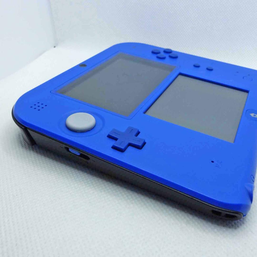 【スライドパッド新品交換済み】ニンテンドー2DS ブルー +SDカード+電源