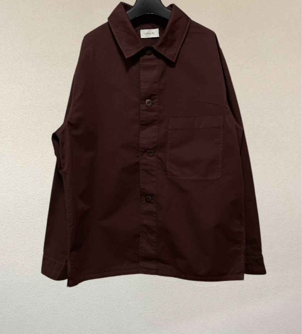 新品24ss LEMAIRE ルメール ボックスシャツジャケット ブラウン