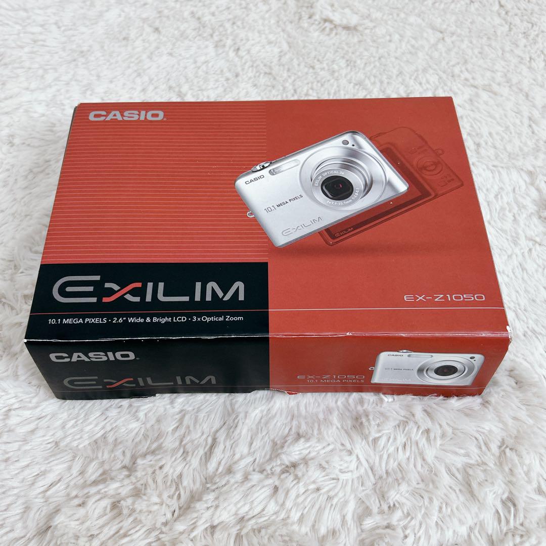 カシオ EXILIM EX-Z1050 デジカメ 箱付き バッテリー 充電器 黒
