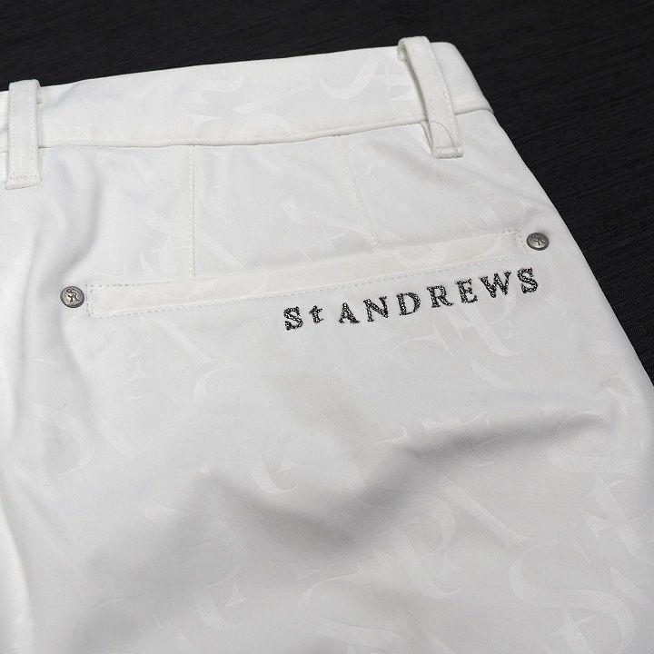 新品 セントアンドリュース ボンディングパンツ 裏起毛 定価22000円 白 M