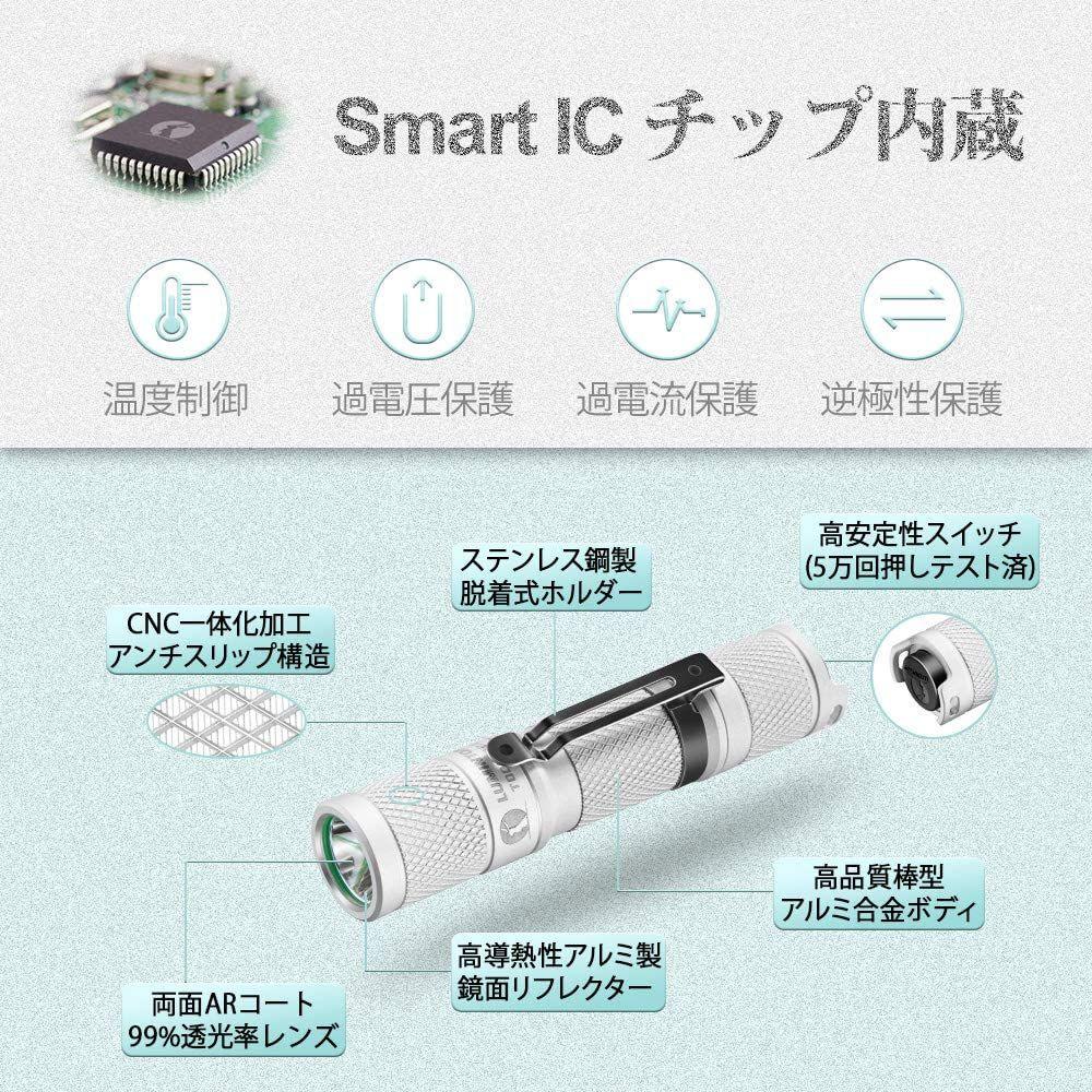 3周年記念イベントが LUMINTOP Tool AA 2.0セットLED懐中電灯の明るさ650ルーメン連続照明60時間5モードIP68防水 耐衝撃性1.5メートル 停電用の単一AAサイズのバッテリーバックアップライトを搭載ハンディ懐中電灯5年保証アルミニウムブラック クールホワイト バッテリー ... 3周年記念イベントが LUMINTOP Tool AA 2.0セットLED懐中電灯の明るさ650ルーメン連続照明60時間5モードIP68防水 耐衝撃性1.5メートル 停電用の単一AAサイズのバッテリーバックアップライトを搭載ハンディ懐中電灯5年保証アルミニウムブラック クールホワイト バッテリー ...