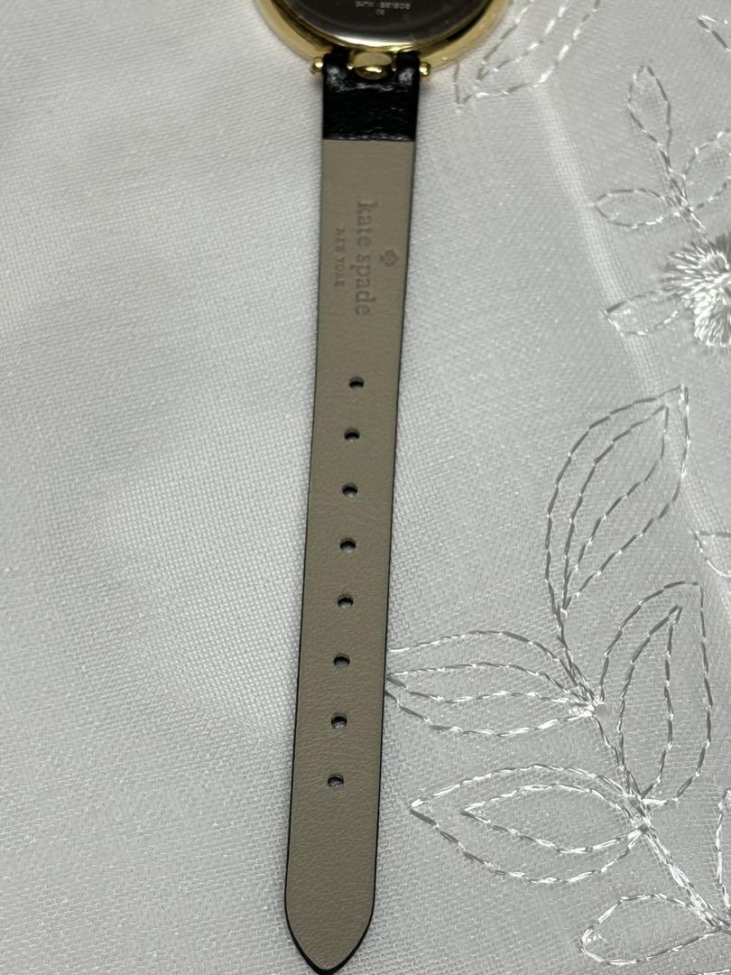 【新品電池】未使用　kate spade アナログ時計 ゴールド/ブラック