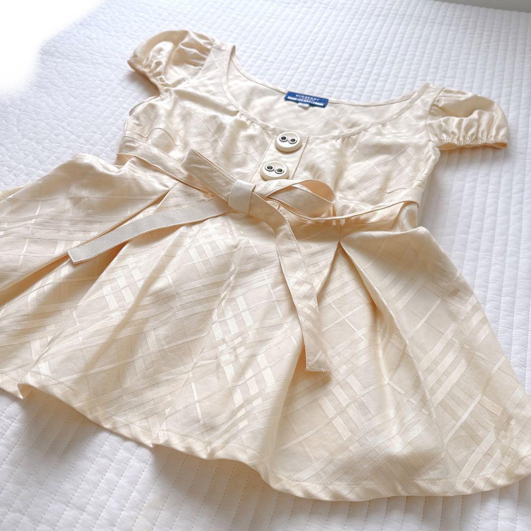 希少✨️BURBERRY BLUE LABEL シャドーチェックブラウス リボン