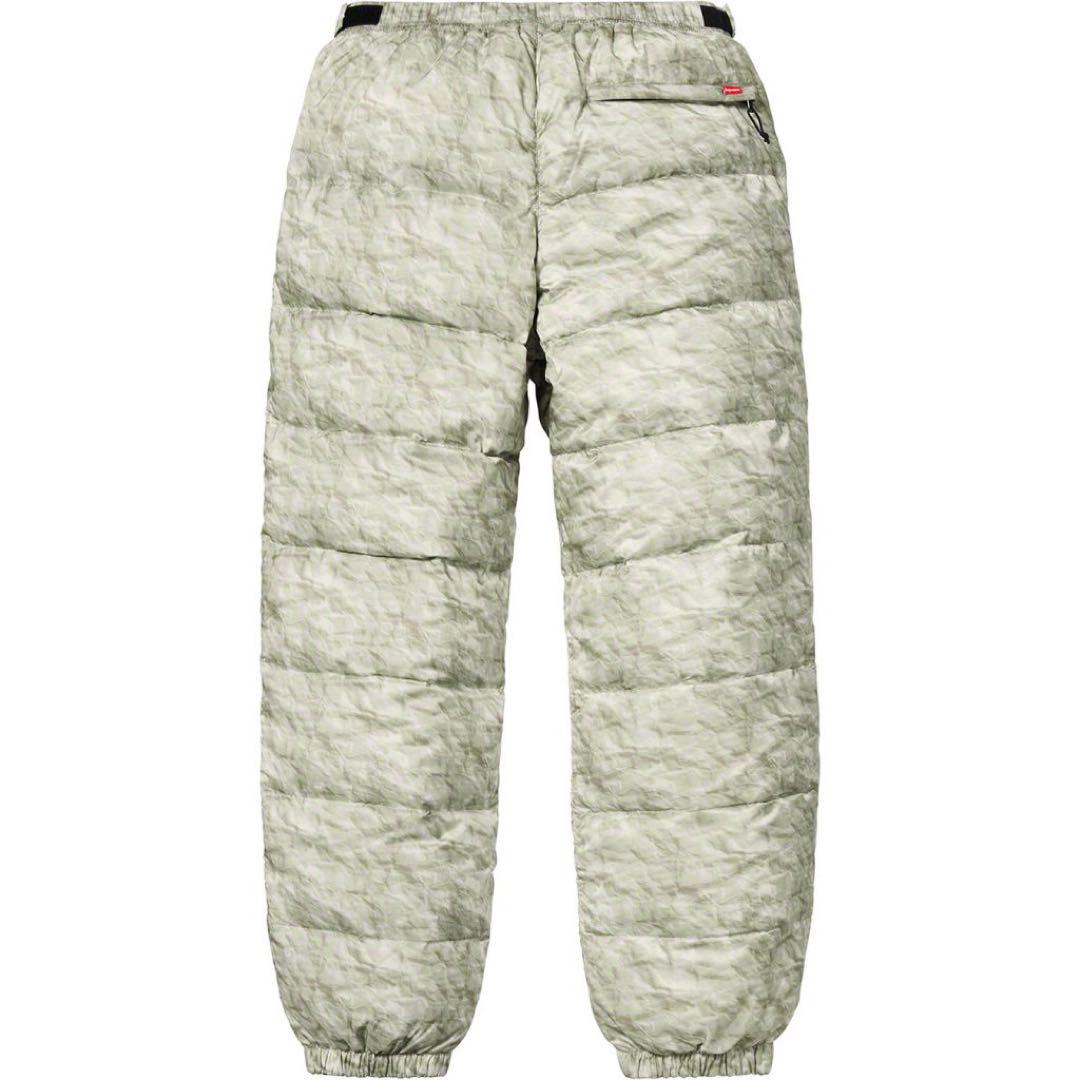 supreme × TNF Paper Print Nuptse pants
