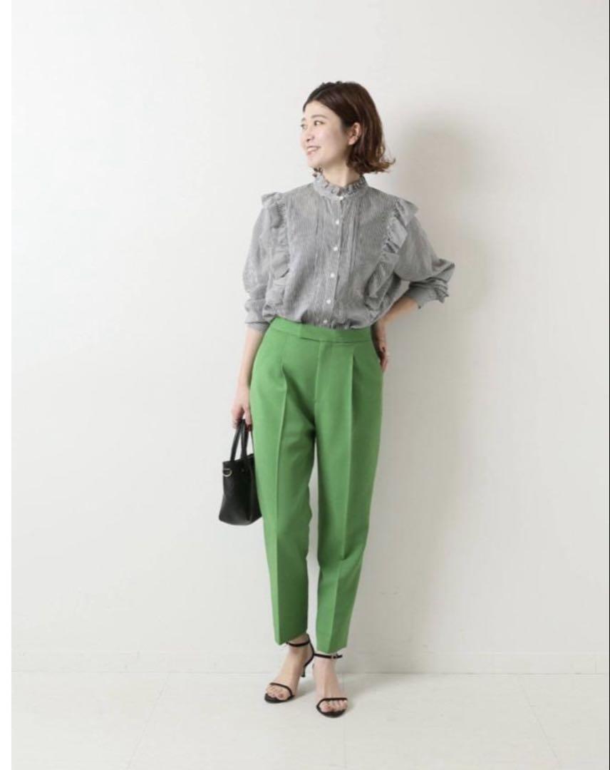 Spick & Span PL/Rツイルテーパードパンツ グリーン 新品未使用
